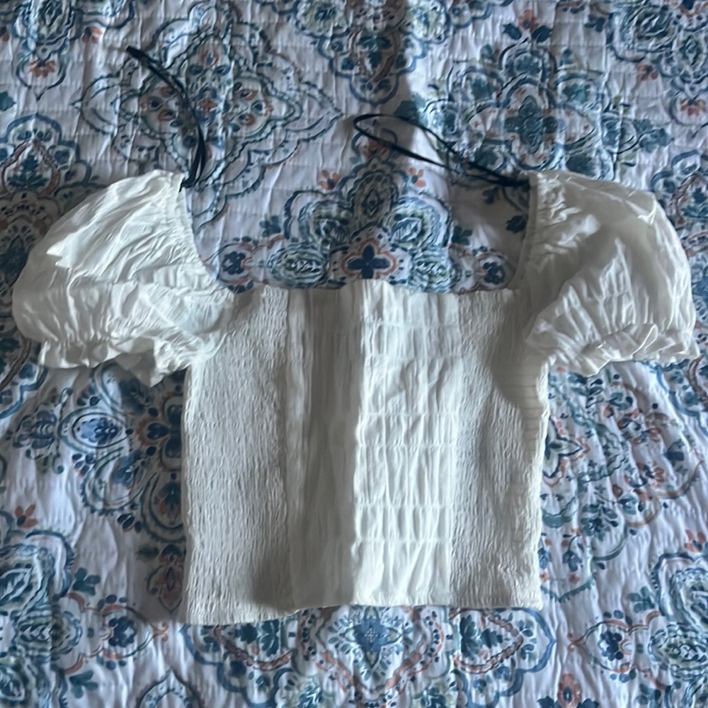 White Crop Top
